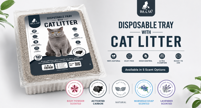 Miw Cat Litter premium bentonite cat litter visual
